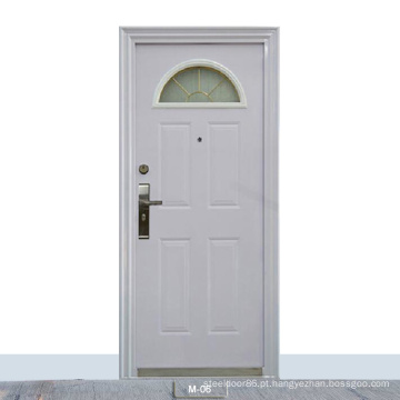 Feito na China, a entrada moderna da frente de segurança principal American Steel White Door